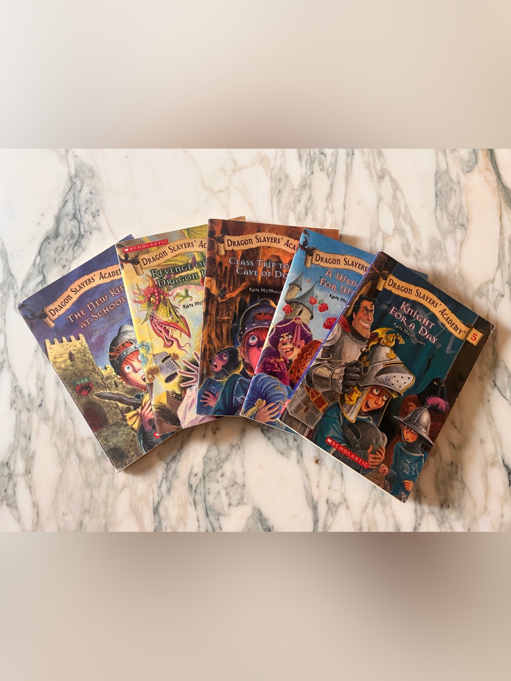 Dragon Slayers' Academy Paperback Book Bundle- 1-5